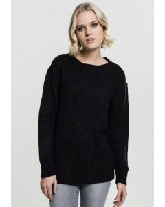Pulover pentru femei // Urban classics Ladies Basic Crew Sweater black