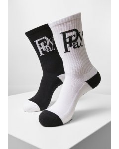 Şosete // Cayler & Sons Prayor Monogram Socks 2-Pack black+white