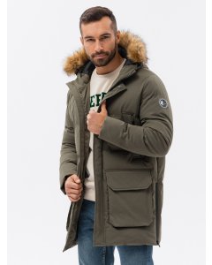 Jachetă pentru bărbati de iarnă // C554 - V4 khaki