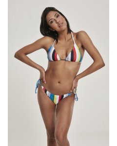 Costume de baie // Urban Classics Ladies Stripe Bikini multicolor