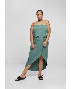 Rochie // Urban classics Ladies Viscose Bandeau Dress paleleaf