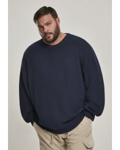 Pulover pentru bărbati // Urban classics Cardigan Stitch Sweater midnightnavy