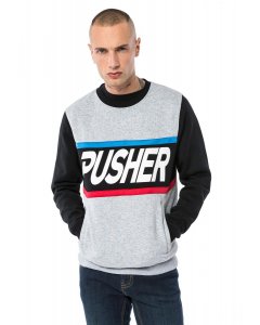 Pulover pentru bărbati // Pusher Apparel / More Power Sweater grey