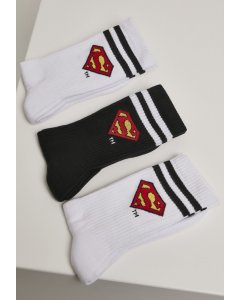 Şosete // Merchcode Superman Socks 3-Pack wht/blk/wht