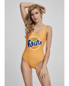 Costume de baie // Merchcode Ladies Fanta Logo Swimsuit orange