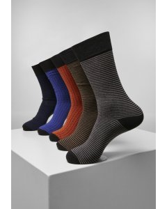 Şosete // Urban classics Stripes and Dots Socks 5-Pack multicolor