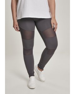 Colanti // Urban classics Ladies Tech Mesh Leggings dark grey