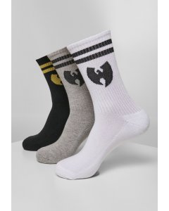 Şosete // Wu-wear Socks 3-Pack wht/gry/blk