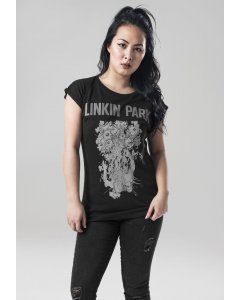 Tricou pentru femei cu mânecă scurtă // Merchcode Ladies Linkin Park Eye Guts Tee black