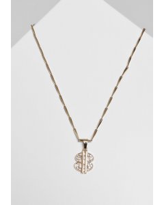 Urban Classics Accessoires / Small Dollar Necklace gold