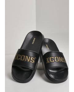 Papuci // Schlappos Icons Slides blk/gold