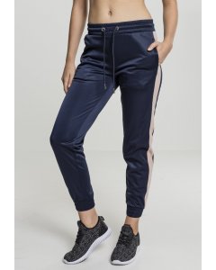 Pantaloni de trening pentru femei // Urban classics Ladies Cuff Track Pants navy/light rose