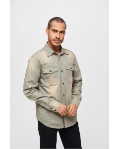 Camasi de barbati // Brandit Hardee Denim Shirt olive grey