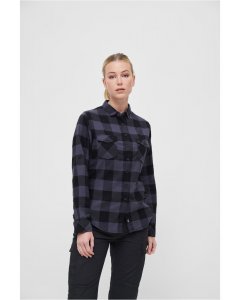 Camasi de dama // Brandit Amy Flanell Shirt GIRLS black/grey