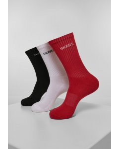 Şosete // Mister tee SKRRT Socks Pack red white black