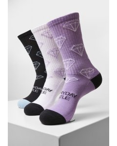 Şosete // Cayler & Sons Everyday Hustle Socks 3-Pack black+lilac+white