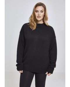 Pulover pentru femei // Urban Classics Ladies Oversize Turtleneck Sweater black