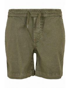 Pantaloni scur?i copii // Urban classics Boys Strech Twill Joggshorts olive