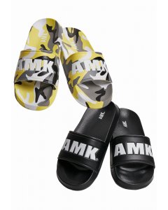 AMK / Slides 2-Pack yellow camo+black/white