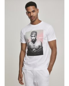 Tricou pentru bărbati cu mânecă scurtă // Mister Tee Tupac Afterglow Tee white