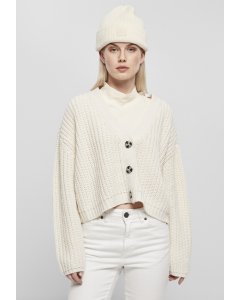 Hanorac pentru femei cardigan // Urban Classics Ladies Oversized Cardigan whitesand