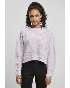 Pulover pentru femei // Urban classics Ladies Wide Oversize Sweater softlilac