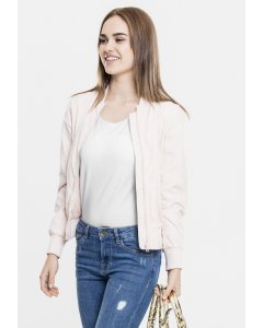 Jachetă bomber pentru femei // Urban classics Ladies Light Bomber Jacket light pink
