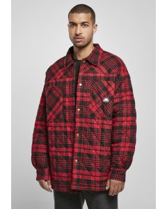 Jachetă pentru bărbati  // South Pole Flannel Quilted Shirt Jacket darkred