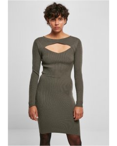 Rochie // Urban Classics / Ladies Cut Out Dress olive