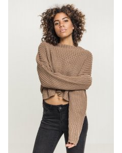 Pulover pentru femei // Urban Classics Ladies Wide Oversize Sweater taupe