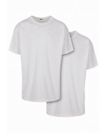 Tricou pentru bărbati cu mânecă scurtă // Urban classics Organic Basic Tee 2-Pack white+white
