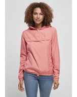 Jachetă pentru femei // Urban classics Ladies Basic Pull Over Jacket pale pink
