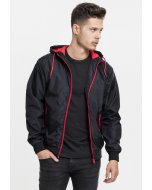Jachetă pentru bărbati  // Urban Classics Contrast Windrunner blk/red