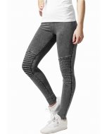 Pantaloni // Urban classics Ladies Denim Jersey Leggings darkgrey