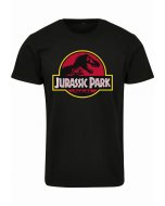 Tricou pentru bărbati cu mânecă scurtă // Merchcode Merchcode Jurassic Park Logo Tee black