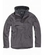 Jachetă pentru bărbati  // Brandit Fleece Pull Over Windbreaker charcoal