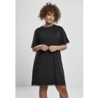 Rochie // Urban classics Ladies Boxy Lace Hem Tee Dress black