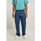 Pantaloni bărbati // Urban Classics Organic Triangle Denim mid indigo washed