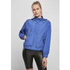 Jachetă pentru femei // Urban classics  Ladies Oversized Shiny Crinkle Nylon Jacket sporty blue