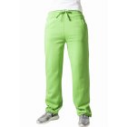 Pantaloni de trening pentru femei // Urban classics Loose-Fit Sweatpants limegreen