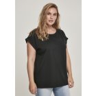 Tricou pentru femei cu mânecă scurtă // Urban classics Ladies Organic Extended Shoulder Tee black
