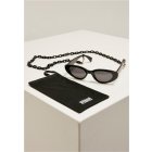 Ochelari de soare // Urban Classics Sunglasses Puerto Rico With Chain black