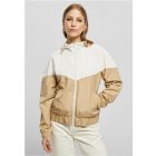 Jachetă  pentru femei  // Urban Classics / Ladies Arrow Windbreaker whitesand/un