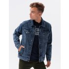 Men's mid-season jeans jacket C441 - V4 dark jeans