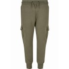 Pantaloni de trening copii // Urban classics Boys Fitted Cargo Sweatpants olive