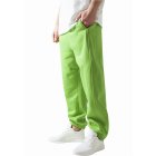 Pantaloni de trening pentru bărbati // Urban Classics Sweatpants limegreen