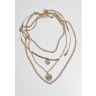 Urban Classics / Flat Layering Necklace gold