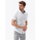 Men's shirt with short sleeves K541 - white