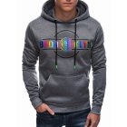 Men's hoodie B1514 - grey/melange