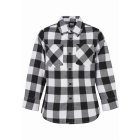 Urban Classics Kids / Boys Checked Flanell Shirt black/white